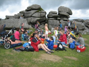 20 adults, 17 kids & 1 dog!