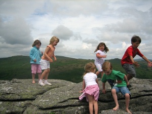 Trying to lose the kids!
